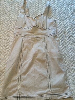 Revolve White Denim Mini Dress